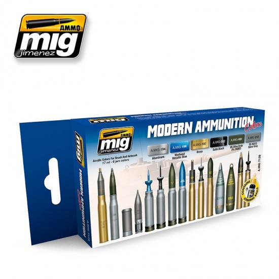 Acrylic Paint Set - Modern Ammunition Set (17ml x 6)