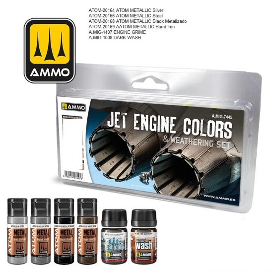 Jet Engines Colours and Weathering Set (4x 20ml, 2x 35ml)