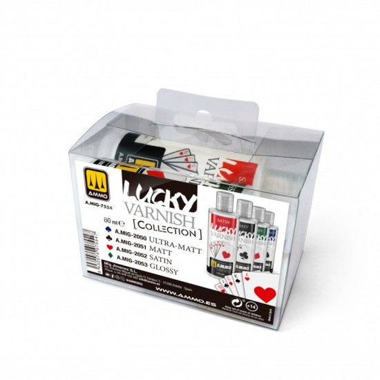 AMMO Collections: Acrylic Lucky Varnis (4 jars, 60mL each)