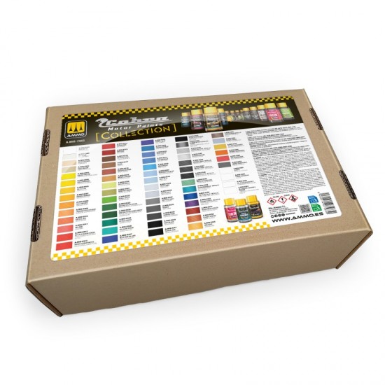 Cobra Motor Paints Collections Cardboard Box (62 Paints and 4 Auxiliary Products)