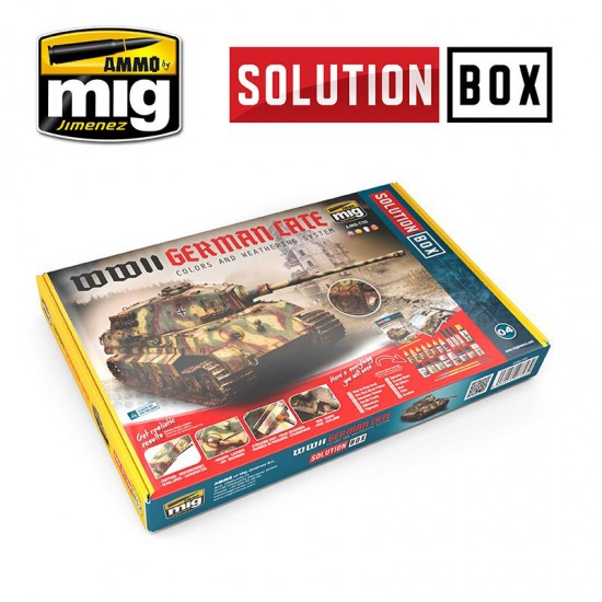 Solution Box - WWII German Late Colours and Weathering System w/Guide Book