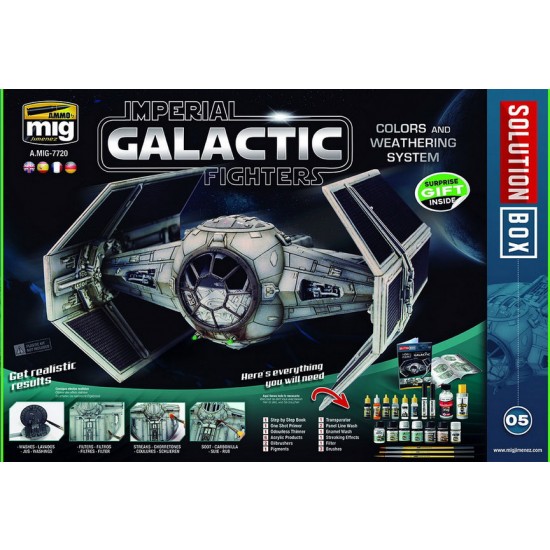 Solution Box - How To Paint Imperial Galactic Fighters Colours and Weathering System w/Guide Book