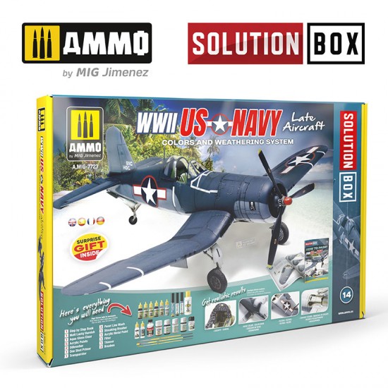 Solution Box - WWII Late US Navy Colours and Weathering System w/Guide Book