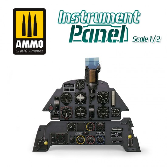 1/2 Messerschmitt Bf 109E-3 Instrument Panel (solid medium-density fibre board)