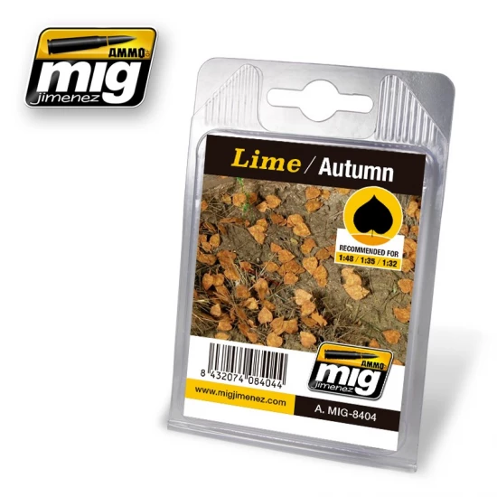 1/32, 1/35, 1/48 Autumn Lime Leaves
