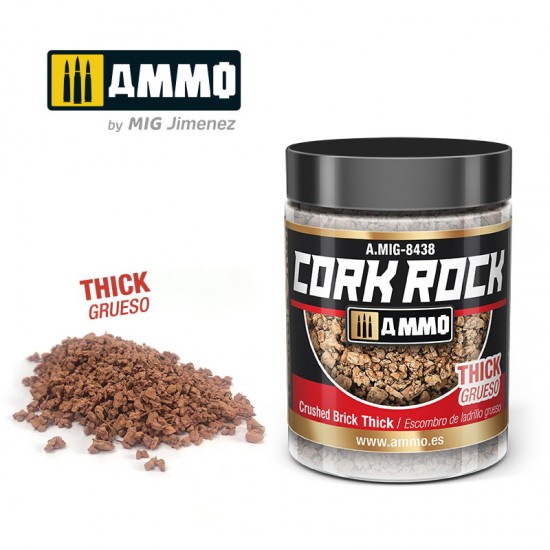 Terraform Cork Rock Crushed Brick Thick (synthetic cork in 100ml jar)