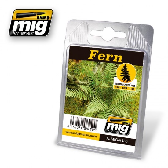1/32, 1/35, 1/48 Fern (Laser-cut Paper Plant)