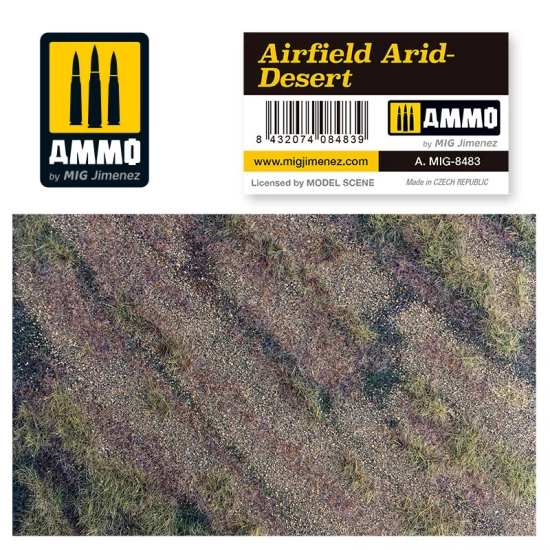 Airfield Arid-Desert for 1/48, 1/35, 1/32 Scale (245 mm x 245 mm)