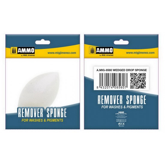 Wedged Drop Remover Sponge for Washes & Pigments