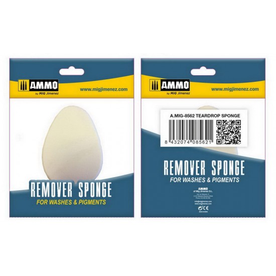 Teardrop Remover Sponge for Washes & Pigments