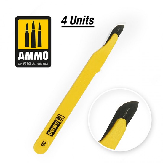 Standard Scalpel Curved Large (4 scalpels in plastic bag)