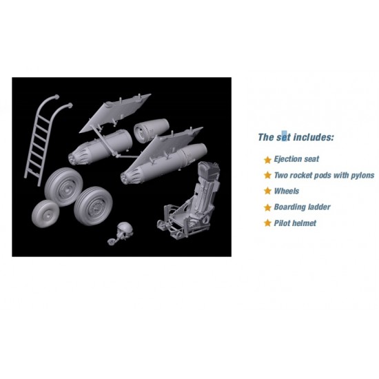 1/48 MiG-17F/LIM-5/Shenyang J-5 Detail Set for AMMO by Mig Jimenez kits