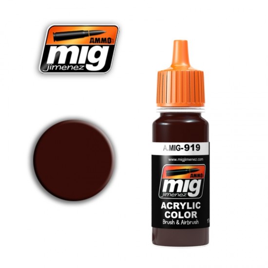 Acrylic Paint - Red Primer Dark Base (17ml) AMMO by Mig Jimenez 919