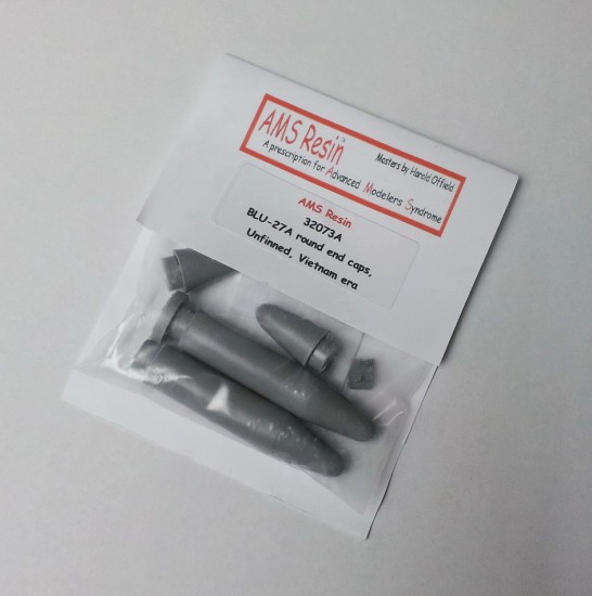 1/32 BLU-27A Round End Caps, Unfinned Canisters [Vietnam Era] (2pcs)