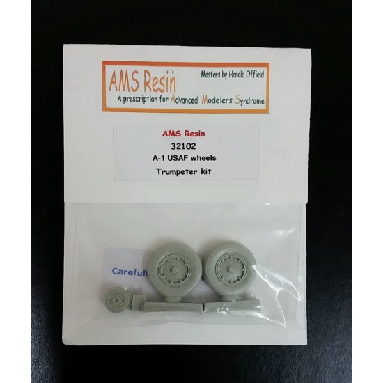 1/32 A-1 USAF Skyraider Wheels for Trumpeter kit