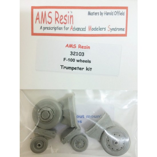 1/32 F-100 Super Sabre Wheels for Trumpeter kit