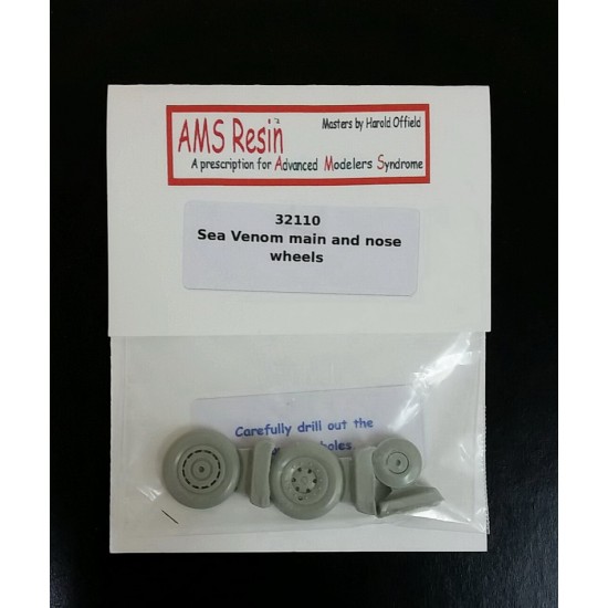 1/32 De Havilland Sea Venom Main and Nose Wheels