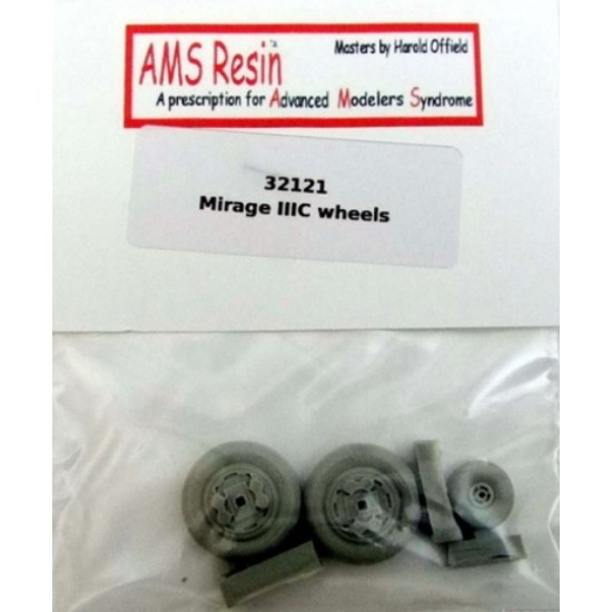 1/32 Dassault Mirage IIIC Fighter Wheels Set