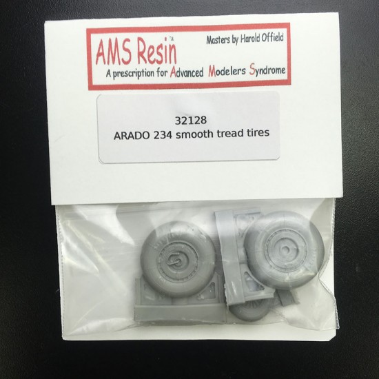 1/32 Arado Ar 234 Blitz Weighted Wheels (Smooth Tread)