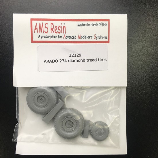 1/32 Arado Ar 234 Blitz Weighted Wheels (Diamond Tread)