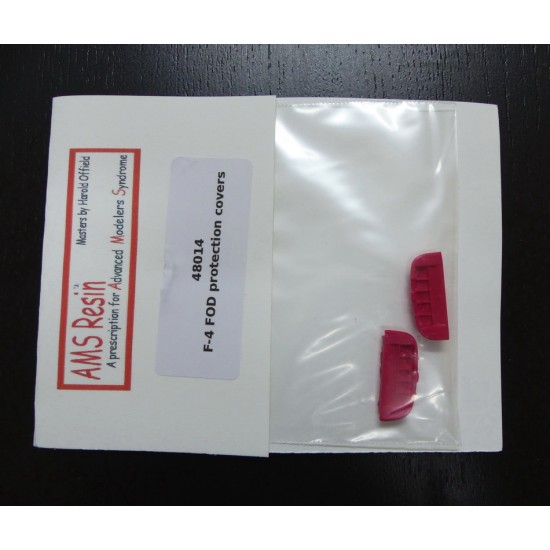 1/48 Red FOD Protection Covers for F-4 Phantom II Hasegawa/Monogram kit