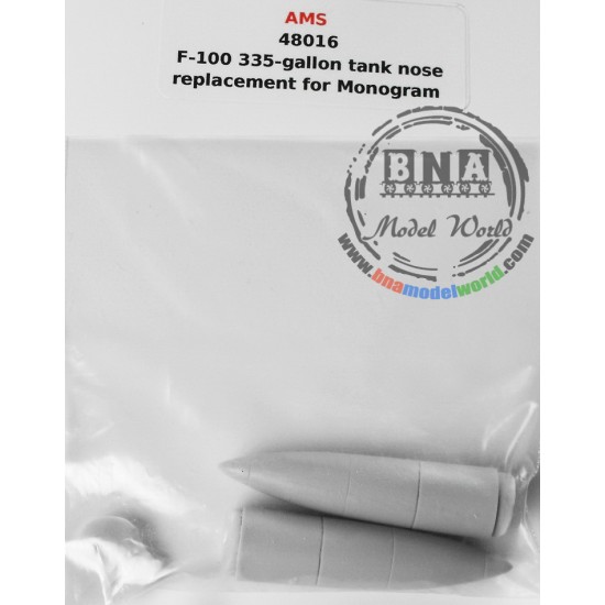 1/48 F-100 335-Gallon Tank Nose Replacement for Monogram kit