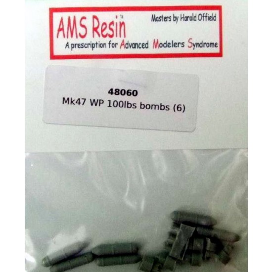 1/48 Mk.47 WP 100lbs Bombs Set (6 bombs)