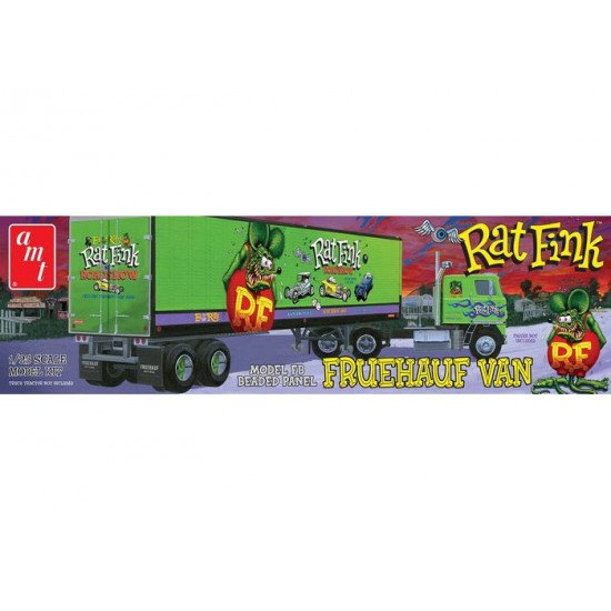 1/25 Fruehauf Beaded Van Trailer Hauler Rat Fink