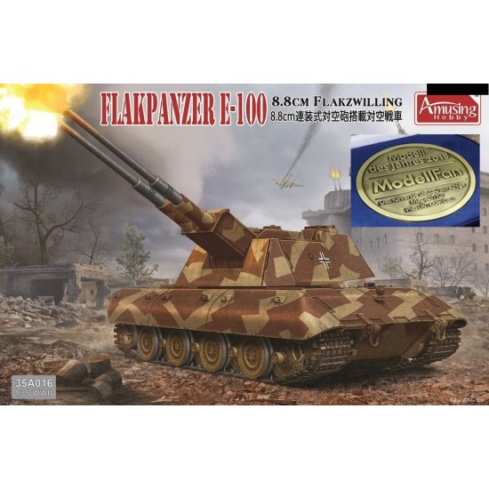 1/35 WWII 88mm Flakzwilling Flakpanzer E-100