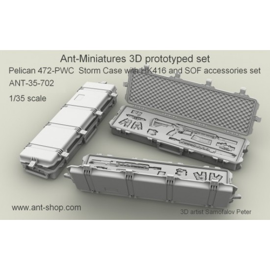 1/35 Pelican 472-PWC Storm Cases with HK416 and SOF Accessories Set