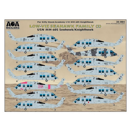 1/35 USN MH-60S Seahawk/Knighthawk Low-Viz Seahawk Vol.2 for Kitty Hawk/Academy kits
