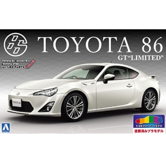 1/24 Toyota 86 with LED Parts 2012 (Satin White Pearl)