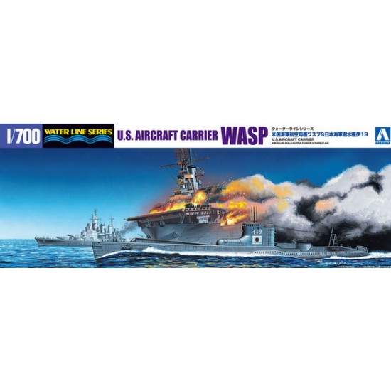 1/700 US Navy Aircraft Carrier Wasp and IJN Submarine I-19 (Waterline)