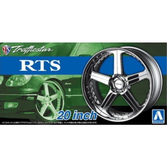 1/24 20inch Traffic Star RTS Wheels and Tyres Set 