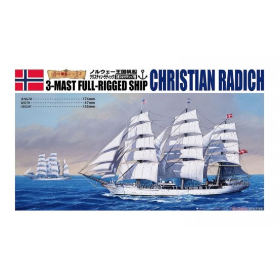 1/350 3-Mast Full-Rigged Ship Christian Radish