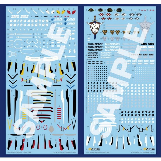Non-Scale Macross F VF-25 Decal Set