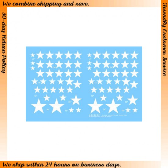 1/35 Stars for US Armoured Vehicles #1 (white)