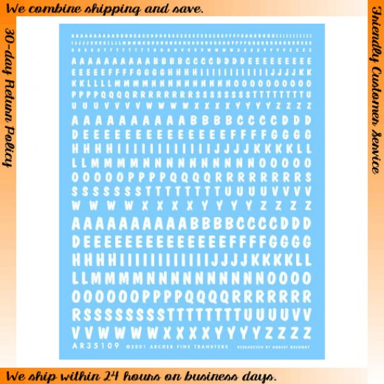 1/35 Generic Hand Lettering (White) 