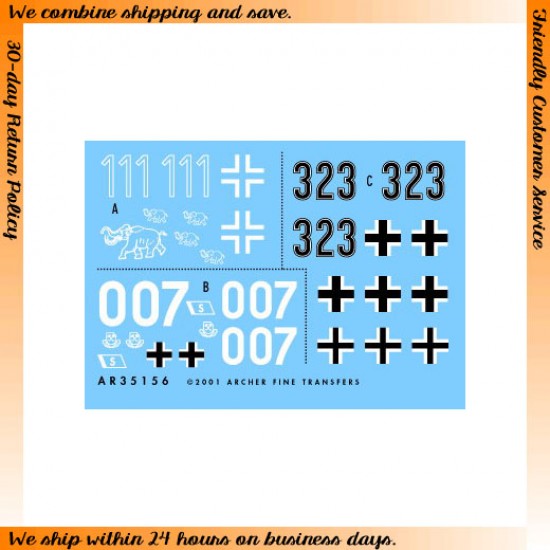 Dry Transfers for 1/35 Tiger Mix #2