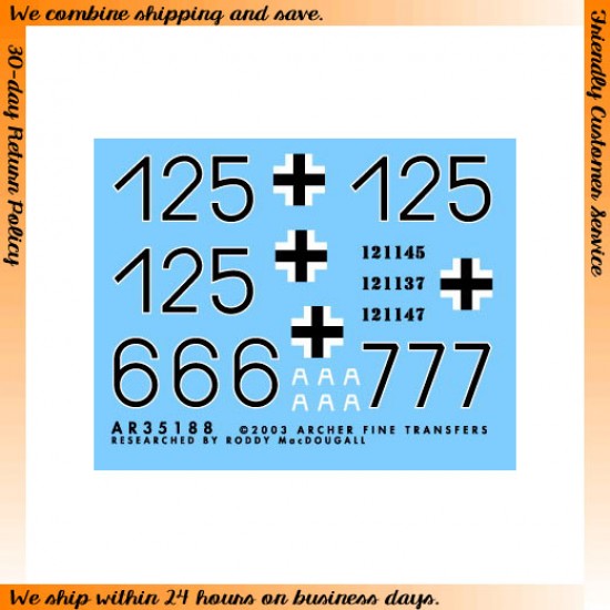 Dry Transfers for 1/35 Ausf G, Hitlerjugend (Sheet 1) 