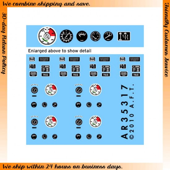 1/35 SdKfz.7 Instruments and Placards for Dragon kit