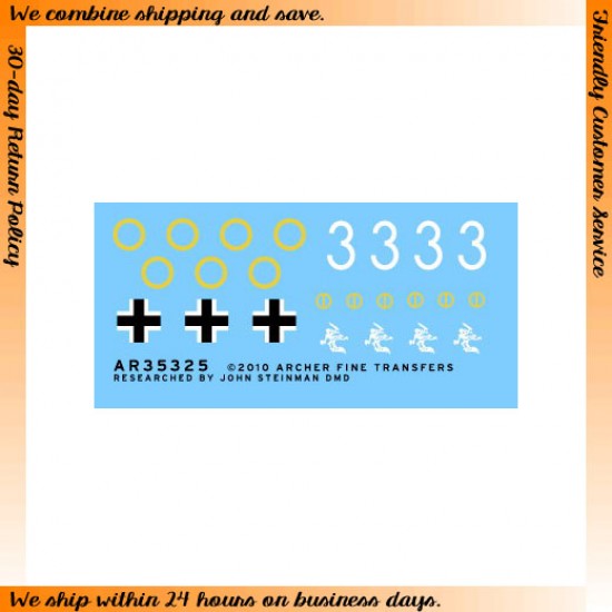 Dry Transfers for 1/35 Panzer.II Ausf.F,11th Panzer Division