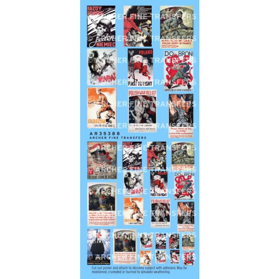 1/35 Printed Paper - WWII Polish Propaganda Posters