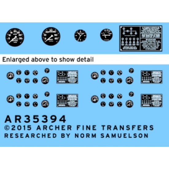 1/35 Dry Transfer - White 666 Cargo Truck Instruments and Placards for Hobby Boss #83802