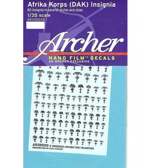 1/35 Afrika Korps (Dak) Palm Insignia (Nano Film Decals)
