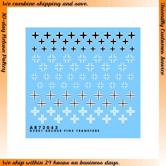 1/72 WWII German Balkenkreuz Insignia (mix)