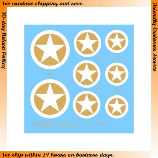 1/72 US Soft-skin "Gas Paint" Stars 