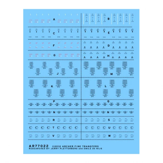 1/35 German 88mm Ammo Stencils Waterslide Decals