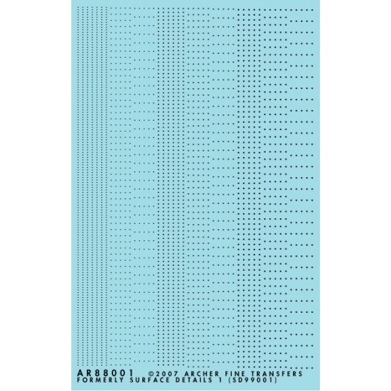 Resin on Clear Decal Film - Assorted Small Rivet/Fastener Heads