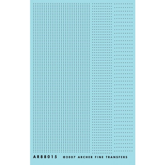 Resin on Clear Decal Film - .011 inch (.28mm) Rivets